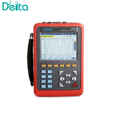 Portable Electrical Meter Three Phase Power and Harmonics Analyzer